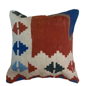 Kelim Kissen 40x40 Unikat Handgewebt