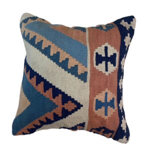 Kelim Kissen 40x40 Unikat Handgewebt