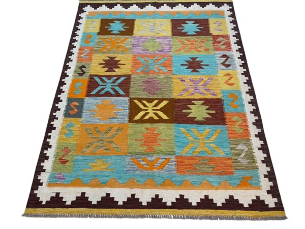 Kelim Teppich Aziz 199x152 Unikat