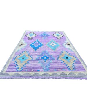Boho Kelim Teppich Handgewebt 315x197 / Morgenland Bazar