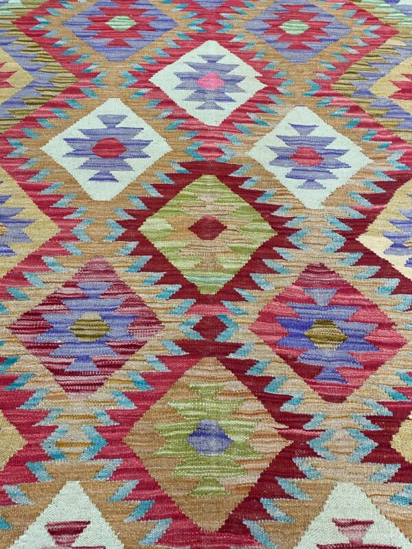 Boho Kelim Teppich Morgenland Bazar 209x148 – Bild 6