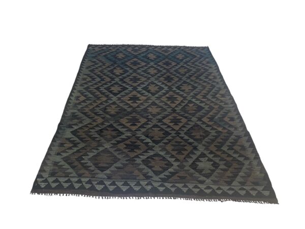 Morgenland Bazar Manama Kelim Teppich 197x152 Unikat – Bild 2