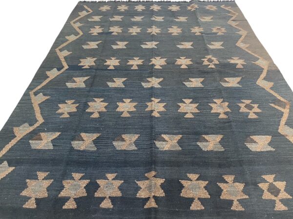 Kelim Teppich Boho Handgewebt 195x148 Morgenland Bazar – Bild 2