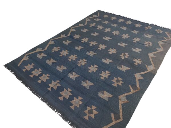 Kelim Teppich Boho Handgewebt 195x148 Morgenland Bazar – Bild 3