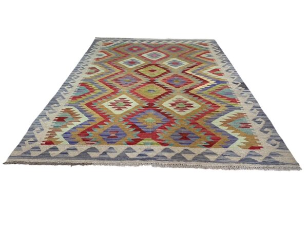Boho Kelim Teppich Morgenland Bazar 209x148 – Bild 2