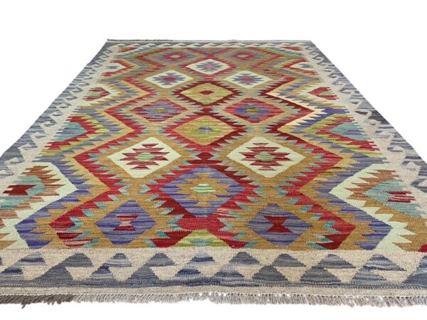 Boho Kelim Teppich Morgenland Bazar 209x148 – Bild 3