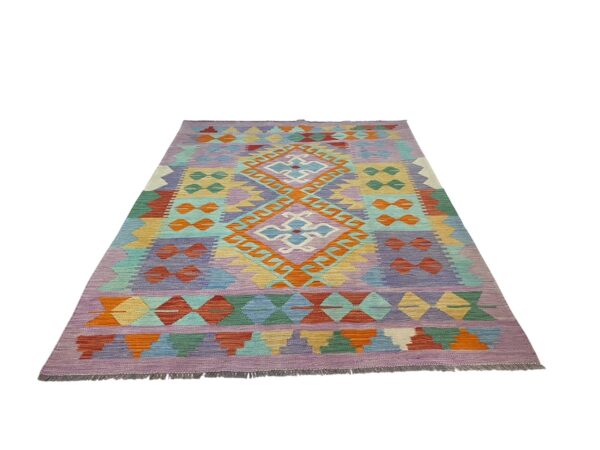 Morgenland Bazar Kelim Teppich Boho 201x146 – Bild 2