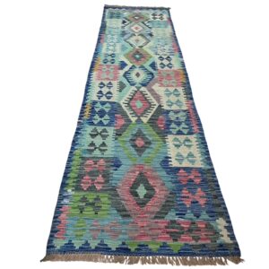 Morgenland Bazar Kelim Teppich Läufer 286x78 Unikat
