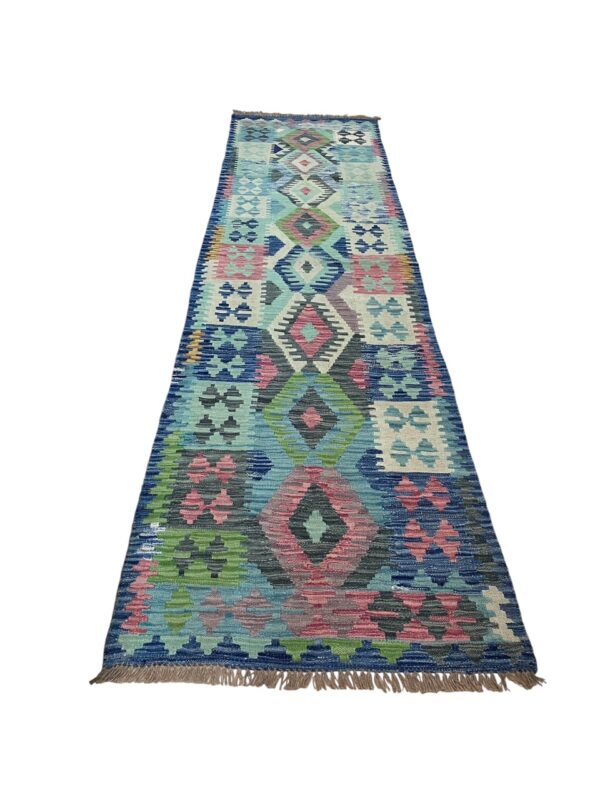 Morgenland Bazar Kelim Teppich Läufer 286x78 Unikat