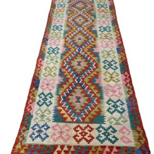 Morgenland Bazar Kelim Teppich Läufer 254x91 Unikat
