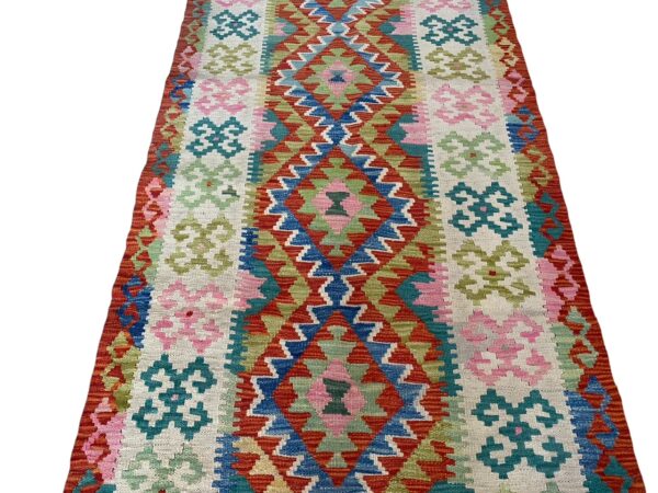 Morgenland Bazar Kelim Teppich Läufer 254x91 Unikat – Bild 4