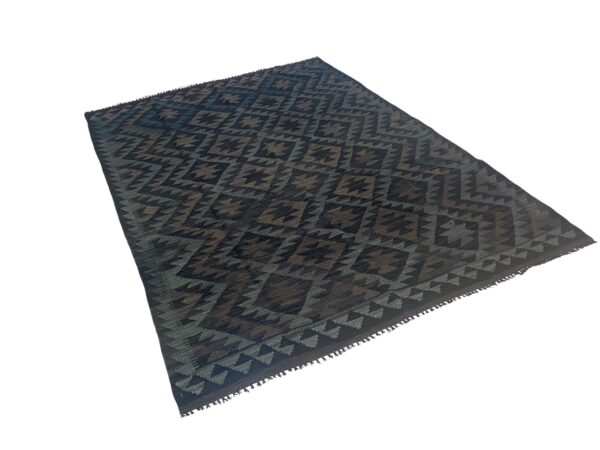 Morgenland Bazar Manama Kelim Teppich 197x152 Unikat – Bild 3