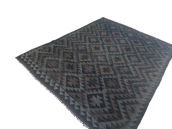 Morgenland Bazar Manama Kelim Teppich 197x152 Unikat – Bild 4