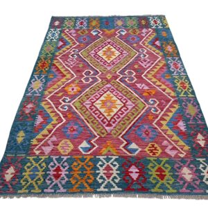 Afghan Kelim Teppich 184x123 Handgewebt (Verkauft)