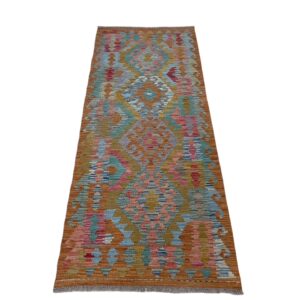 Afghan Kelim Läufer Teppich 196x77 Morgenland Bazar Unikat