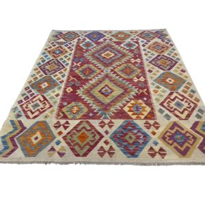 Ariana Kelim Teppich 192x146 Handgewebt Unikat
