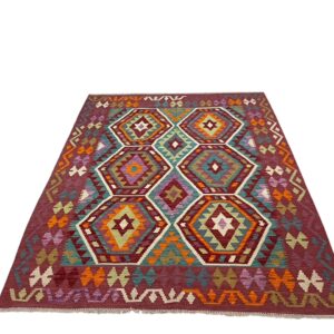 Adel Kelim Teppich 192x150 Unikat Morgenland Bazar