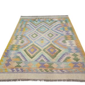 Azima Kelim Teppich 205x153 Unikat Morgenland Bazar