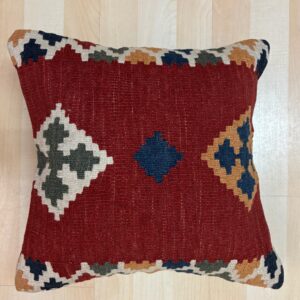 Kelim Kissen 40x40 Handgewebt Unikat