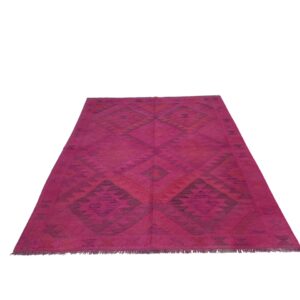 Kelim Teppich Ibiza Boho 200x137 Unikat Handgewebt