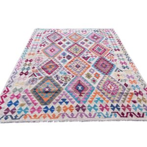 Handgewebter Kelim Teppich Pinar 243x180 Unikat