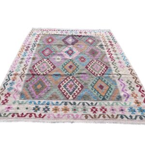 Kelim Teppich Handgewebt 248x184 Bonita Unikat