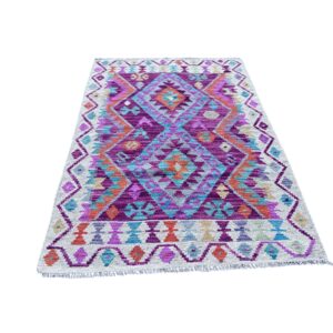 Bibi Kelim Teppich Handgewebt 144x96 Unikat